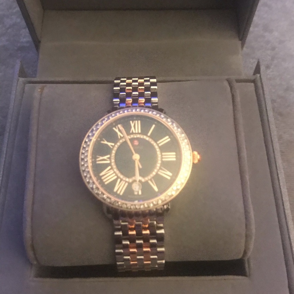 Michele Serein Mid Diamond Two-Tone Rose Gold - Picture 3 of 8